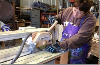 Cutting stone tile for bakers rack makeover