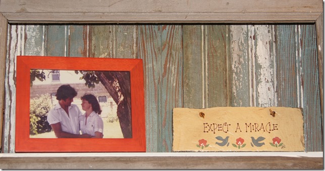 old door shelf