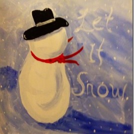 Acrylic snowman