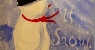 Acrylic snowman